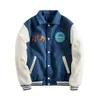 Herenjacks Blue Grizzly Baseball Uniform katoenen jas Patch Pile Pilot Casual Loose Version Trend 230812