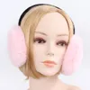 Ear Muffs Winter 100% Real Natural Rex Rabbit Fur Earmuff Lady Warm Rex Rabbit Fur Earmuffs Rosjan Kobiety