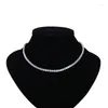 Choker Classic Micro Tennis Ins Necklace Lced Out CZ Chain Nice Bling Clasp Hip Hop For Men Women Gift