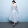 Etniska kläder Sexig elegant aftonklänning Kvinnor Kinesiska bröllop Brudtärna Word Shoulder Party Kvinna