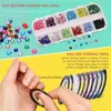 Slutför din manikyr perfekt med denna 3D Nail Art Manicure Tool Set!