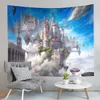 Tapestries Fantasy Castle Tapestry River Forest Tapestry Fairy Tale World Tapestry Home Living Room Dorm Bedroom Aesthetics Tapestries