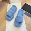 woman teddy bear fluffy sandale balenciga fuzzy Slippers men house platform slides luxury designer Shoe Slipper tazz fur Slide fashion sandal man outdoors loafer