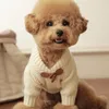 Dog Apparel Pet Clothes Autumn Winter Medium Small Dog Knitted Wool Sweater Warm Coat Kitten Puppy Fashion Cardigan Chihuahua Yorkshire Pug 230812