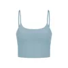 Lu Yoga Bra Align Tank Womens Sport Bra Classic Popular Fitness Butter Soft Tank Gym Crop Yoga Vest Beauty Back Sock Proof med avtagbar bröstkudde Partihandel