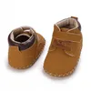 First Walkers Mid top shoes Retro Leather Boy Girl Shoes Multicolor Toddler Rubber Sole Antislip Infant born Moccasins 230812