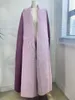 Damskie okopy płaszcze miyake plisowana sukienka 2023 Kolor gradientowy splice z długim rękawem koronkowy