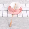 Миски деревянная длинная ручка ложки кофе, помешивая творческим сплошным посудным посуд