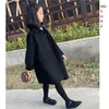 Jackor Girls Woolen Coat Jacket Cotton Outwear Overcoat 2023 Luxury Warm Thicken Winter Teenager Barnkläder R230812