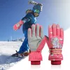 Sports Gloves Kids Full Finger Mittens Antiskid Coating Warm Winter Cartoon Thermal Ski Mitten Snowboard Wear Skiing Equipment 230811