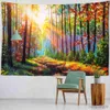 Tapisseries Forest Big Tapestry Wall Decoration Wall Hanging Decor Art Hippie Tapestry Home Decor