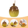 Geschirrsets Keramik Honey Jar Küche Haus Sirup zarter Marmelade Holz Praktischer Speicherhalter