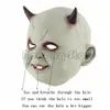 Party Masks Horrible Cosplay Creepy Head Horn Teeth Devil Demon Scary Halloween Mask Full Face Helmet Carnival Themed Party Costume Props 230811