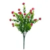 Flores decorativas verdes artificiais Camellia Spring Grass Engineering Home e El Flower Pacacels