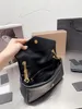 2024豪華なバッグパフ女性デザイナーブラックレザー大容量チェーンショルダーバッグキルティングメッセンジャーハンドバッグ財布ウォレットトートクロスボディバッグ