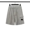 Mäns shorts 2023 C.P Spring and Summer Leisure Fashion Pure Cotton Round Mirror Type Solid Color Sports rak