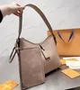 Designer Carry All Womens Shoulder Bag Carryall Tote Coated Canvas Leather Vintage Fashion Lady Bowknot Coin Purse Handbags Brown