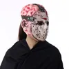 Party Masks Halloween podwójna warstwowa maska ​​Bloody Horror Skull Lateksowa maska ​​Scary Cosplay Maski Mascaras Halloween 230812