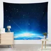 Tapestries Wall Hanging Stars Moon Tapestry Romantic Tapestry Bakgrund Hem Dekoration Seaside Landskap Dekorativt Tapestry R230812