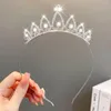 Haarzubehör Elegante Geschenkblume Schöne große Kopfschmuck Kristallprinzessin Kopfbedeckung Kinderkamm Tiara Koreanischer Stil Krone