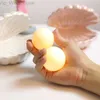 Ceramic Night Light Desktop Decoration Shell Light jewelry storage decorations European Style Bedside Lamp Pink HKD230812