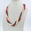 Choker Natural Irregular Coral And Pearl Necklaces. Versatile. Minimalist Women's Summer Party Jewelry 60CM
