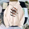 Męska bluza z kapturem HARAJUKU Anime Ubrania Kurama Ninjutsu Print Streetwear Hoodie