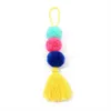 Chaços de teclados coloridos mistrões de caxemira de cashmere Tassel Ball Ball Ball Pingente pingente com acessórios PLUSH KECKCHINES BONITOS PARA LADA PRESENTE