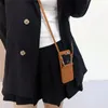 Luxe crossbody vintage lederen Vogue telefoonhoesje voor Samsung Galaxy vouwen Z flip5 flip3 flip4 5g verstelbare lanyard vaste kleur vouwschaal met scharnierbeveiliging