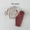 Vestes Autumn ins boy enfants lettre imprimé décontracté jacekts fille bébé amour simple amour manche en coton tops kid