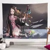 Wandtezimmer für Zimmer Dekor hängende Stoff Anime Hintergrund Tuch Schlafzimmer Zimmer Nachttuch Wandtuch Dekorative Wandteppich Süßes Zimmer Dekor R230812