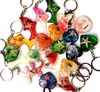 Keychains YQTDMY 12 Pcs Mixed Design Fashion Starfish Keychain Insect Specimen Crafts