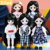 Dolls -pop voor meisjesspeelgoed BJD Mini Doll 13 Beweegbare joint Baby 3d Big Eyes Mooie DIY Toy Doll met kleding aankleden 1/12 Fashion Doll 230811