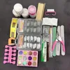Kit d'ongles acrylique professionnel pour les débutants - comprend la poudre, les paillettes, les conseils et les outils pour des manucures époustouflantes