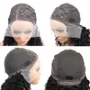 Cosplay S Bob Lace Black Curly for Women Water Wave Heuvrages humains 100 Natural Short Frontal T Part 230811