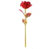 Konstgjord färg 24K Rose Valentine Day Presentlåda 24K Guldpläterad Golden Rose Flowers Holiday Present bröllopsfest Dekoration GC2246