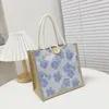 Storage Bags 1PC Fashionable Lunch Box Polyester Fibre Outdoor Organization Handbag Versatile Cloth Bag Printing Crossbody Home