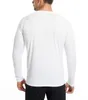 Heren T -shirts Lange mouw UPF 50 Rash Guards Duiken UV Bescherming Lichtgewicht T -shirt Loose Fit Zwemmen Snel droog surfen 230811