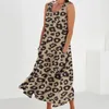 Casual Dresses Summer For Women Fashion Print Crewneck Petite Maxi