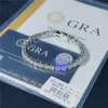 Designer Jewelry Wholesale 925 Sterling Silver Diamond Bracelet 5mm 6" 6.5" 7" 7.5" 8" 8.5" 9" Hiphop Rock D/FL VVS Moissanite Tennis Bracelet