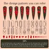 7800+PCS Multi -Formes Red Circons стразы для ногтей браслет ожерелье DIY