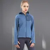 Dames sport half zip hoodie losse set rimpel resistent fleece warme fitnessjack