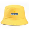 Cappelli larghi brim -cappelli per secchio ricard bob reversibili cappelli bianchi rosa bianchi unisexe women cotone ricard pescerman caps chapeau sun hat 230306