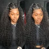 Human Chignons 40inch Water Wave Curly Lace Frontal S 13x4 13x6 HD Djup 360 Full hår för kvinnor till försäljning 230811