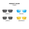 Vision nocturne Polaris High Definition Metal Metal Outdoor Sunglasses Square Glasses Batch