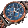 Нарученные часы мужские деревянные часы светящиеся хронограф военный спорт Формальный бизнес деревянный Quartz Watchs Часы Relogio Masculino