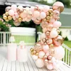 Andere Event -Party -Lieferungen Rose Gold Pink Ballon Garland Erz Kit Hochzeit Geburtstagsdekor Babyparty Girl Dekoration Latex Ballons 230812