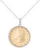 Stands Strings Miabella Standard Serling Silver Italien True 20 Lira Coin Pendant Collier. 45,72 cm