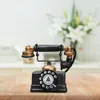 Telephones Retro Resin Artificial Telephone Model Vintage Style Home Decor Ornament Craft with Sufficient Durability and Ruggedness 230812