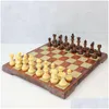 체스 게임 국제 체커 접기 마그네틱 고급 목재 WPC 곡물 보드 게임 영어 버전 m/l/xlsizes 드롭 배달 s dhsch